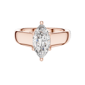 Anillo de Diamante de Laboratorio Marquise de 2.00 CT para Mujer, Claridad VVSVS EF, Oro de 18KT, 14KT, 10KT y Plata 925, Oro Rosa, Amarillo, Blanco - Product Image 3