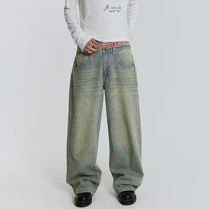 2026กางเกงยีนส์ขาบานสำหรับผู้ชาย, กางเกงยีนส์ลำลองทรงหลวมพอดีตัว - Product Image 5