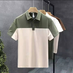 Conception personnalisée pas cher été à manches courtes polo d'affaires T-shirt pour hommes revers mince demi-manches affaires décontracté tendance - Product Image 1