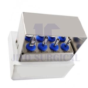 KIT DE COUPE D'IMPLANT DENTAIRE DE Haute Qualité 8 PCS KIT DE CHIRURGIE DE COUPE OSSEUSE DISQUE TREPHINE PERCEUSES TISSUS PUNCH CE ISO - Product Image 6