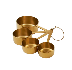 ชุดถ้วยตวงพร้อมช้อนตวงทำจากสแตนเลสชุดถ้วยตวงชากาแฟทำจากเงิน - Product Image 4