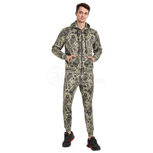 Chándal de talla grande de algodón y poliéster hecho de la mejor calidad, conjunto de dos piezas, chándal en blanco a la venta - Product Image 1