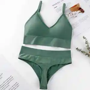 BH und Höschen-Set zweiteilig Damen individuelle Stickerei heißes Bild sexy Unterwäsche Mode tragen BH und Höschen-Set Damenkleidung Damen