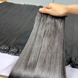 Precio al por mayor sin procesar 100% extensiones de cabello humano de trama virgen vietnamita - Product Image 1