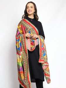 <b>Indian</b> Traditional Banarasi Dupatta for Women Trendy Ethnic Wear <b>Shawl</b> for Casual Dresses Fashionable Ethnic Scarves & <b>Shawls</b> - Product Image 5