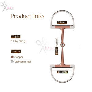 Snaffle Bit <b>Stainless</b> <b>Steel</b> <b>Ring</b> Jointed Loose <b>Ring</b> Equestrian Horse Tack Training Riding Bit HASHIR INTERNATIONAL HI-HB-08 - Product Image 2