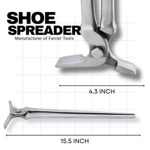 Meilleure vente Épandeur de chaussures de maréchal-ferrant vétérinaire fer à cheval outil d'ouverture en acier inoxydable 16 pouces grand manche vétérinaire - Product Image 2