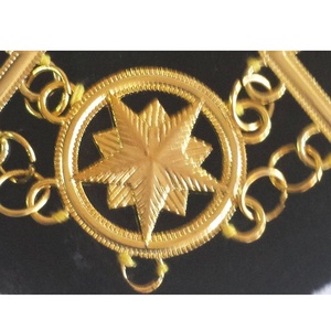 Collar de cadena de metal Masónico de latón y hierro con joya de moda para santuarios para manualidades y regalos - Product Image 3