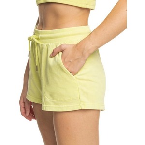 Nouvelle mode de short de survêtement en coton respirant pour femmes avec logo personnalisé teint en plaine prix de gros - Product Image 2