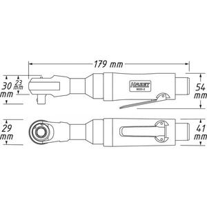 Clé à cliquet pneumatique Hazet 1/4'' Produit de qualité supérieure dans la catégorie des clés à cliquet pneumatiques - Product Image 2