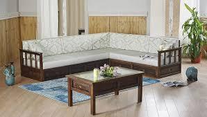 Conjunto de Sofá Esquinero en Forma de L de Madera Moderna con Diseño Modular, Sofá Cama Inflable, Muebles de Sala de Estar de Lujo - Product Image 1