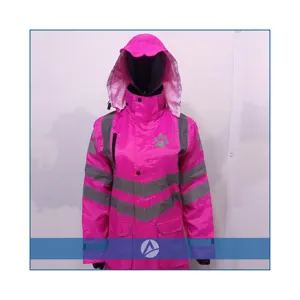 High Quality Waterproof Hi Vis Workwear Winter women Reflective Road Safety Jacket For Construction