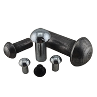 Rivet à tête ronde solide en acier inoxydable A2 304, diamètre 3 mm, longueur 0,118 5 mm, finition brute, conforme à la norme NFE 27153