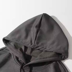 Servicio OEM al por mayor mejor diseño básico sudaderas con capucha de diamantes de imitación ligero Color sólido básico sudaderas con capucha de diamantes de imitación - Product Image 3