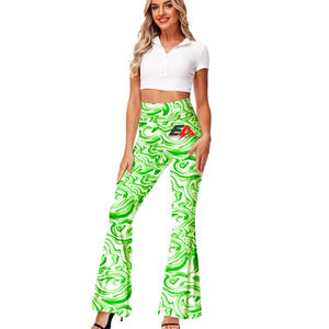 Color sólido nueva moda mujer pantalones acampanados pantalones casuales mujer Jogger personalizado al aire libre transpirable algodón XL tamaño con cintura Logo - Product Image 1