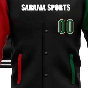 Chaquetas Universitarias de Chenilla Personalizables al por Mayor para Hombre, Estilo Urbano, con Cuello Alto Personalizado - Product Image 3