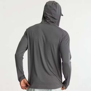 Sudadera con capucha de pesca con protección solar personalizada, secado rápido, pesca, sublimación de manga larga, ligera, 100% de algodón, sudaderas básicas de camuflaje - Product Image 5