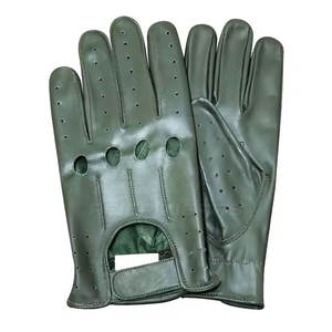 2024 Gants en cuir souple à doigts entiers pour hommes Protection des mains respirantes pour les scènes d'hiver en plein air - Product Image 1