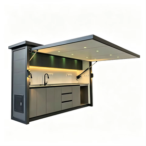 Cocina Exterior en Forma de <span class=keywords><strong>L</strong></span> con Barbacoa y Refrigerador, Conjunto Modular de Cocina Exterior con Parrilla y Refrigerador - Product Image 6