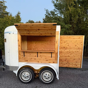 Envío Gratuito, Remolque de Bar Móvil de 8 Pies y Remolque de Bebidas, Estación de Cócteles y Jugos Totalmente Equipada para Eventos, Catering y Negocios Ambulantes - Product Image 1