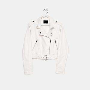 Chaqueta de Cuero Sintético para Mujer, Estilo Moderno, con Cierres Decorativos, Transpirable y Atrevida - Product Image 3