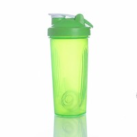 Gourde shaker en PP sans BPA, anti-fuite, pour protéines, bouteille de mélange en plastique, à boire directement, pour la gym et les voyages