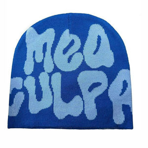 หมวกบีนนี่ผ้าแจ็คการ์ดแบบถักสไตล์ที่เป็นเอกลักษณ์พร้อมตัวอักษรผ้าแจ็คการ์ดถักแบบสั่งทำโลโก้ของคุณ - Product Image 4