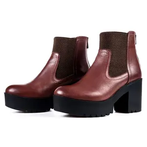 Stylish Autumn Women's Ankle Boots Genuine Leather Comfortable Fit Direct From The Manufacturer In Uzbekistan