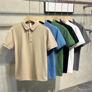 Vente en gros de polos à manches courtes de haute qualité pour hommes polos en coton et polyester à séchage rapide décontractés pour hommes - Product Image 3