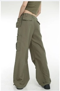 Top tendance été femmes pantalons multi-poches élégant haute qualité survêtement 100% coton bio Cargo pantalon femmes - Product Image 5