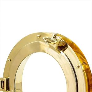 Ventana de ojo de buey de latón de servicio Nagina International Authentic Brass Nautical Heavy Duty Ventana de ojo de buey con brida ajustable - Product Image 3