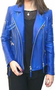 GAF, última llegada, chaqueta de cuero de moda para mujer de tamaño adulto, nuevo diseño, chaquetas de cuero informales con cremallera de invierno cálido para mujer, OEM - Product Image 2