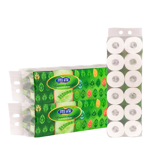 Vente de gros Rouleau de papier toilette en vrac Rouleau de papier hygiénique souple 2 plis 3-4 plis personnalisé Rouleau de papier hygiénique - Product Image 4