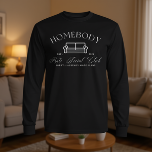 T-shirt promozionale a maniche lunghe Homebody Anti Social Club Est 2024 - Product Image 3
