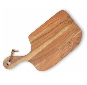 Tabla de cortar de madera de acacia acabada a mano Tabla de cortar de madera pulida a mano antigua para cocina. - Product Image 3