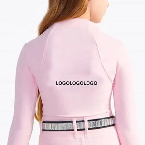 Alta calidad Otoño Invierno media cremallera montar a caballo capa Base mujeres ecuestre mostrar camisa secado rápido mostrar camisas - Product Image 2