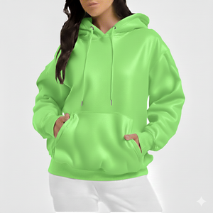 Sudadera Extra Grande de Felpa Suave para Mujer, Servicio OEM, Sudadera Informal de Alta Calidad, Holgada, Cálida, para Invierno, Moda Urbana - Product Image 1