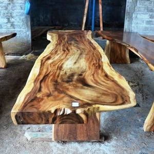 Custom Solid Walnut Wood Dining <b>Table</b> Manufacturer with Tropical Modern Design and Customizable Color for Hotel & <b>Restaurant</b> - Product Image 2