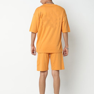 Conjunto de Camisa y Pantalones Cortos para Hombre, 100% Poliéster, Ligero, Suave y Elástico, para Correr, Entrenamientos, Viajes al Aire Libre, Ropa Casual - Product Image 2