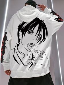 New Arrival Men's Winter <b>Fleece</b> <b>Hoodie</b> Thick Cotton Casual Solid Color Pullover <b>Hoodie</b> - Product Image 2