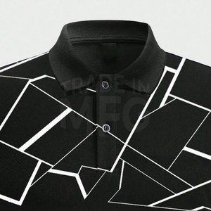 Diseña tu propia camiseta Polo de sublimación para hombres Precio bajo Camiseta Polo de sublimación de alta calidad - Product Image 3