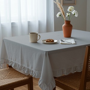<b>Grey</b> <b>Tablecloth</b> Single Size for Dining Tables Polyester Fabric for Hotels Parties and Gatherings 140x180cm 55x70 inch - Product Image 5