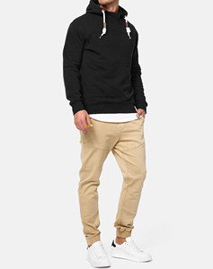 OEM Winter Fashion Casual No <b>String</b> Plain Heavyweight Embroidered Custom Logo 100% Premium Cotton Men's <b>Hoodie</b> - Product Image 5