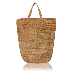 Sacs fourre-tout en toile de coton et jute faits main en Inde, motif personnalisé, pour femmes, naturels, réutilisables, pour la plage, les fêtes et le shopping - Product Image 1