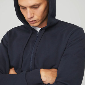 52% coton 48% polyester polaire sweats à capuche et sweat-shirt polaire à capuche à fermeture éclair complète - Product Image 4