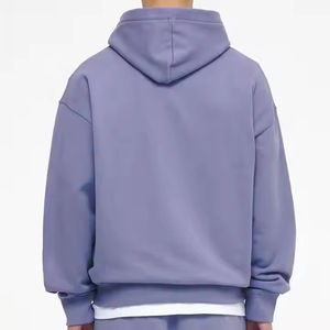 Sweat à capuche en molleton brodé délavé à l'acide pour homme, fermeture éclair, 500 g/m², haute qualité, 100 % coton, streetwear surdimensionné, hiver, COTON - Product Image 6