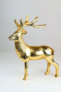 Superbe grand renne en fonte d'aluminium - Écologique et personnalisable pour la décoration de Noël et les célébrations hivernales - Product Image 5