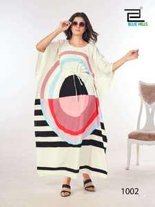 Colección de Verano Maruti Fashion, Kurta Ligera de Crepé Estampado con Relieve, Estilo Indio, de una Pieza, Tejido Transpirable para Mujer - Product Image 5