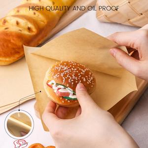 Sacs à Pretzels à Double Ouverture Personnalisés, Sacs en Papier Brun Résistants à la Graisse, Papier pour Snacks Gras, Pretzels, Biscuits - Product Image 3