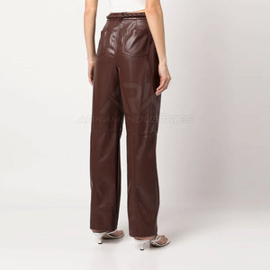High Quality Women Leather <b>Pant</b> With Soft Material Finish And Relaxed Comfort For Everyday Fashion Wear - Product Image 3